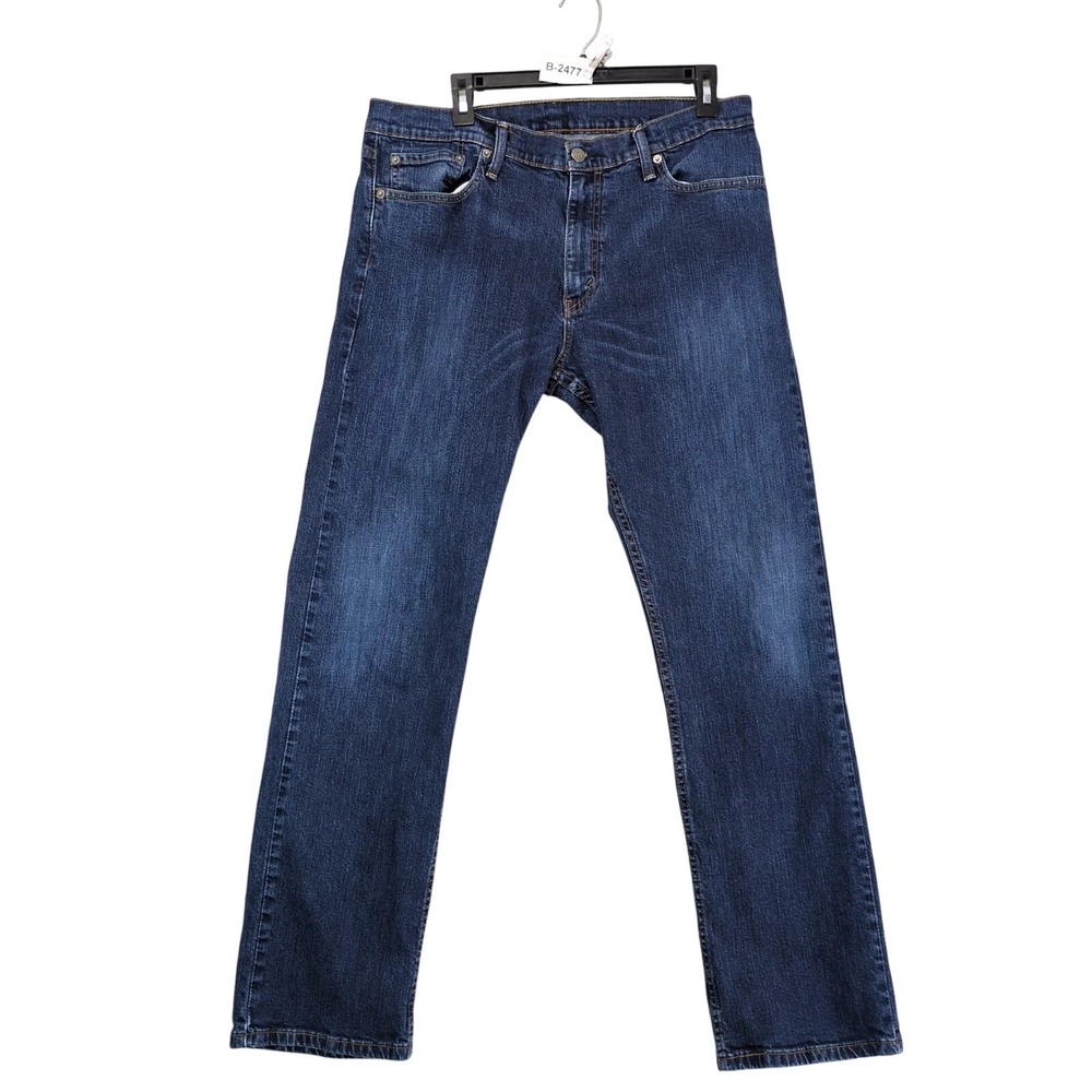 Levi's 514 Straight Jeans Mens 36x32 Medium Wash Stretch Workwear Western Casual